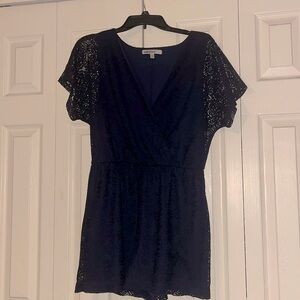 BaileyBlue Lace Romper (Medium)